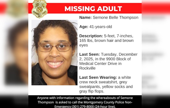 Montgomery County Police Seek Public's Help in Locating Missing 41-Year-Old Semone Belle Thompson
