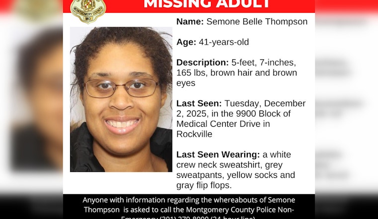 Montgomery County Police Seek Public's Help in Locating Missing 41-Year-Old Semone Belle Thompson