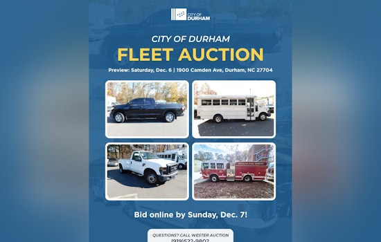 More Than 140 Vehicles Up for Grabs as Durham’s Public Fleet Auction Attracts Enthusiasts and Bargain Hunters