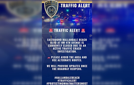 Motorcyclist Seriously Injured in Crash, Hallandale Beach Boulevard Eastbound Closed for Investigation