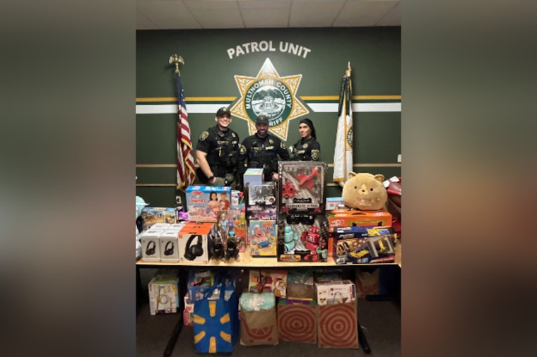 Multnomah County Deputies Spread Festive Joy with Toy Drive Delivery to Randall Children's Hospital