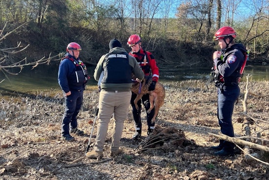 Murfreesboro Fire Rescue Team Heroically Saves Dog from West Fork Stones River