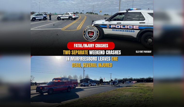 Murfreesboro Gripped by Tragedy as Weekend Traffic Incidents Leave One Dead and Several Injured