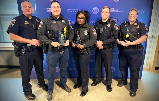 Murfreesboro Officers Honored with THSO Traffic Safety Awards for Road Safety Excellence