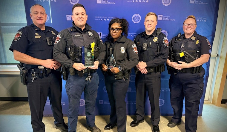 Murfreesboro Officers Honored with THSO Traffic Safety Awards for Road Safety Excellence
