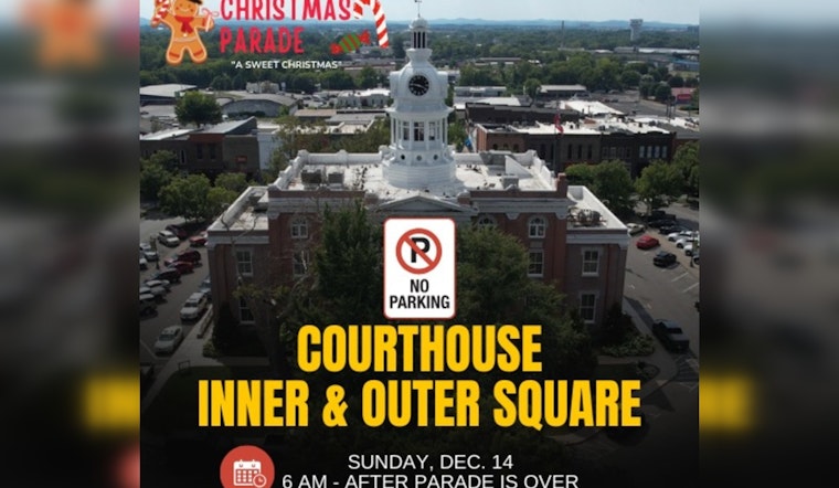 Murfreesboro Police Close Downtown Traffic for "A Sweet Christmas" Parade Ensuring Spectator Safety