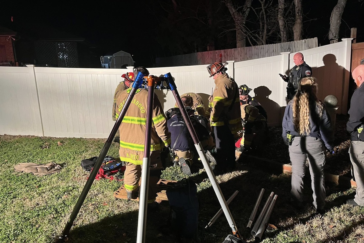 Murfreesboro First Responders Rescue Individual Trapped 70 Feet Inside
