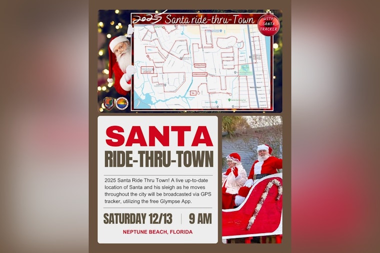 Neptune Beach to Host Santa Ride-Thru-Town with Live GPS Tracking