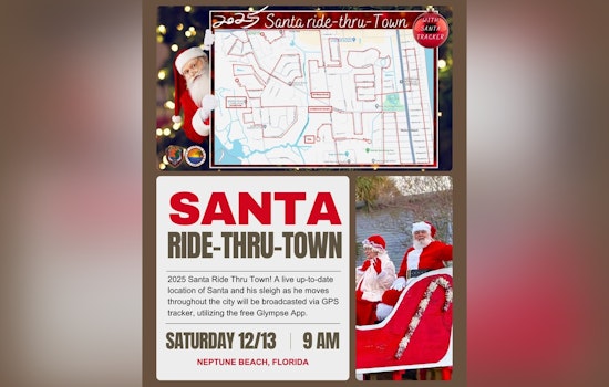 Neptune Beach to Host Santa Ride-Thru-Town with Live GPS Tracking