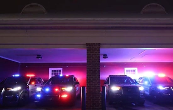 VIDEO: New Albany Police Cruisers Light Up with Holiday Spirit in Unique Christmas Display