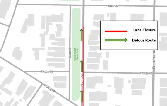 New Orleans' Camp Street Faces Lane Reductions Amidst Broadmoor Drainage and Green Infrastructure Project