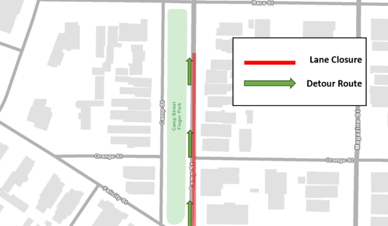 New Orleans' Camp Street Faces Lane Reductions Amidst Broadmoor Drainage and Green Infrastructure Project