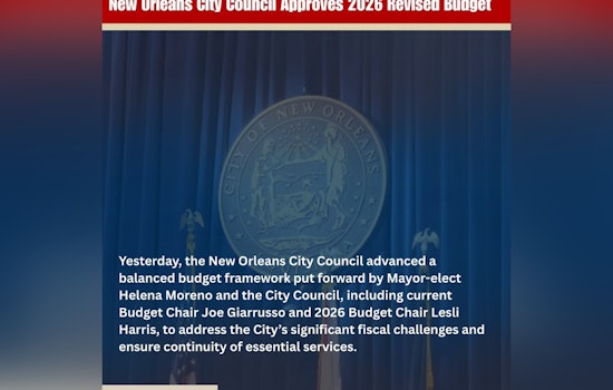 New Orleans City Council Approves Revised 2026 Budget to Address Economic Challenges