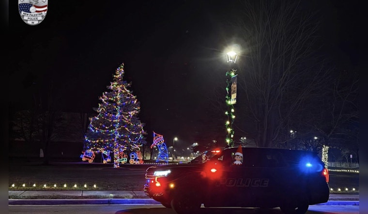 New Palestine Police Report Delightful Sightings of "Elves" Decorating Town for Christmas