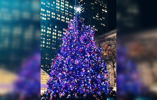New York City Rings in the Holidays with Glittering Tree Lighting at Bryant Park's Bank of America Winter Village