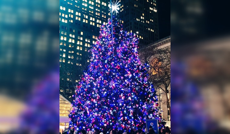 New York City Rings in the Holidays with Glittering Tree Lighting at Bryant Park's Bank of America Winter Village