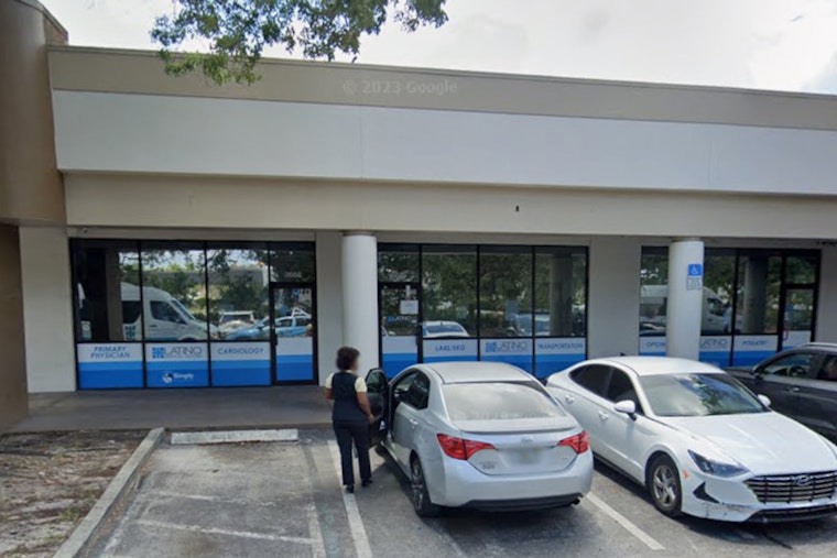 No Injuries as Pickup Truck Crashes into Latino Medical Center in Lauderdale Lakes, Causes Fire
