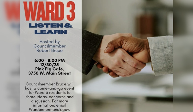 Norman City Councilmember Hosts "Listen and Learn" Session to Foster Civic Engagement in Ward 3