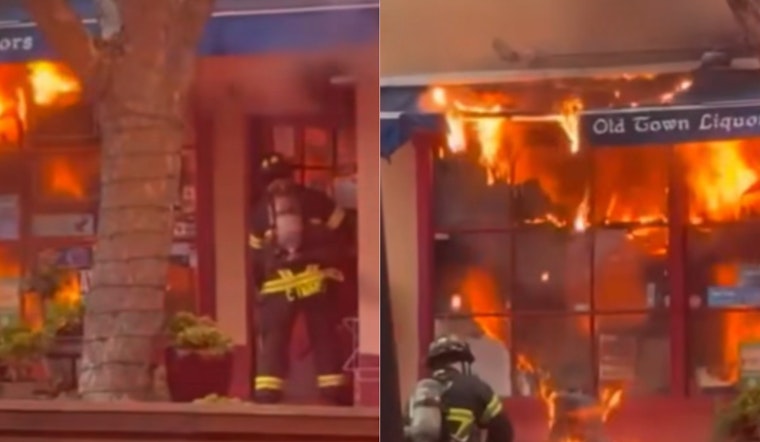 Novato Firefighters Extinguish Blaze at Downtown Liquor Store, No Injuries Reported