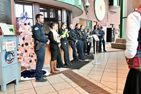 Ogden Police Grateful for Berean Baptist Church Choir's Festive Visit to Francom Public Safety Building