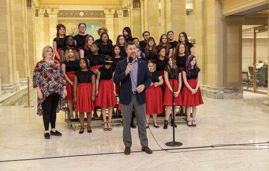 Oklahoma State Capitol Rings in Festive Cheer as Students Perform at Holiday Celebration