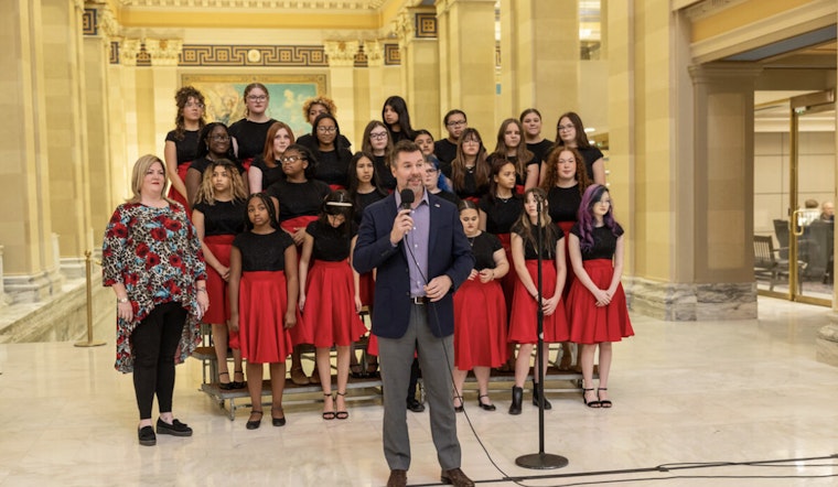 Oklahoma State Capitol Rings in Festive Cheer as Students Perform at Holiday Celebration