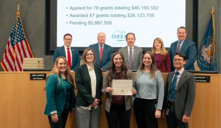 Orem's Strategy and Innovation Team Lauded for Securing Over $26 Million in Grants for City Advancement