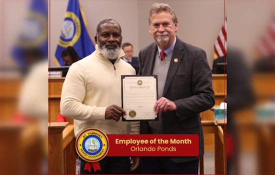 Orlando Ponds Honored as St. Tammany Parish Employee of the Month for Exceptional Service at Fairgrounds