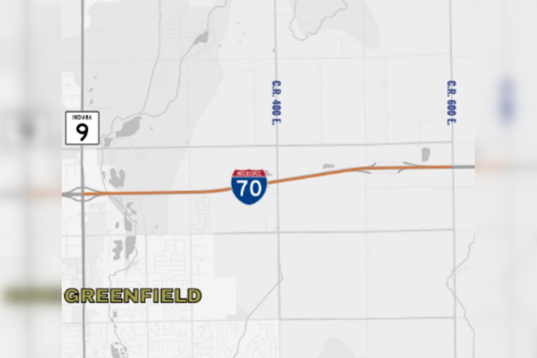 Overnight Lane Closures on I-70 in Hancock County Scheduled for Barrier Removal