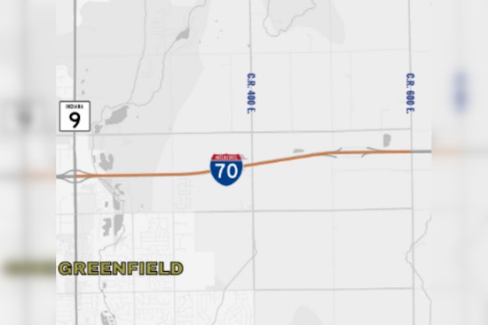 Overnight Lane Closures on I-70 in Hancock County Scheduled for Barrier Removal