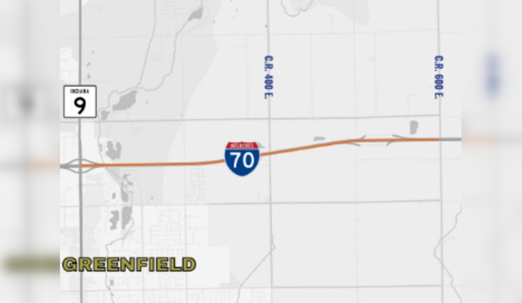 Overnight Lane Closures on I-70 in Hancock County Scheduled for Barrier Removal