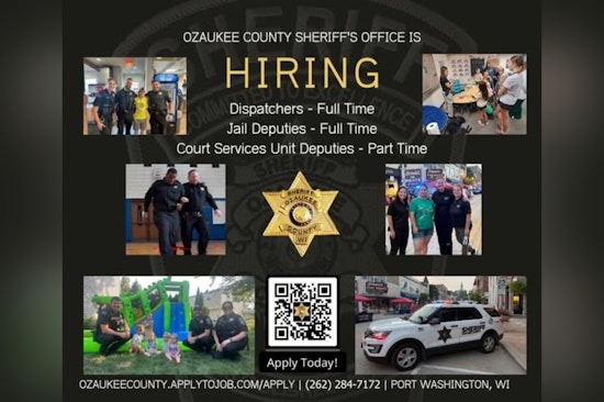Ozaukee County Sheriff's Office Seeks New Recruits for Jail, Dispatch, and Court Services Units
