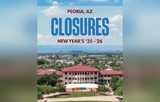 Peoria Announces New Year's Holiday Hours for City Services and Facilities