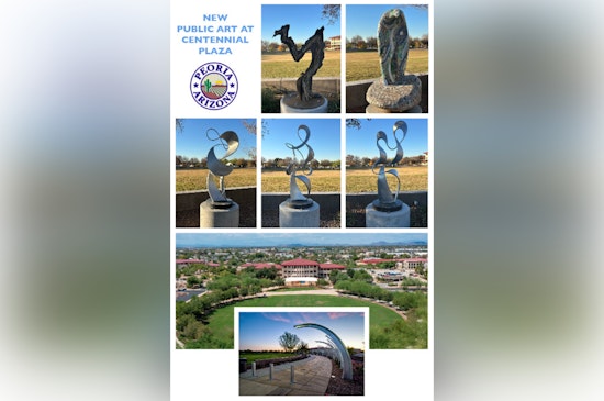 Peoria City Hall Campus Unveils New Eco-Inspired Sculptures at Centennial Plaza