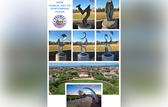 Peoria City Hall Campus Unveils New Eco-Inspired Sculptures at Centennial Plaza