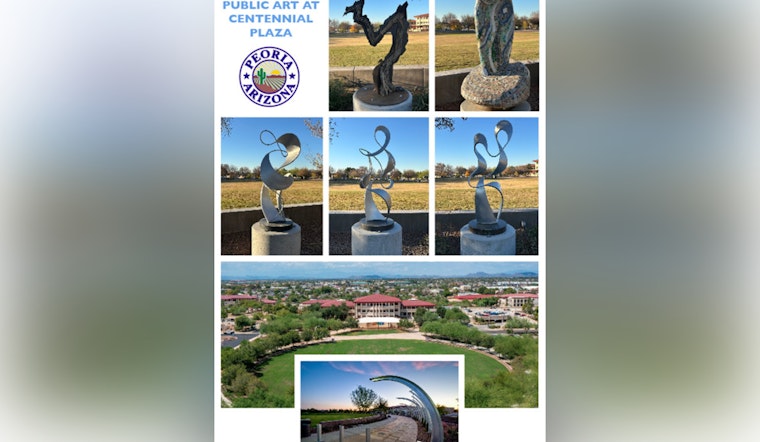 Peoria City Hall Campus Unveils New Eco-Inspired Sculptures at Centennial Plaza