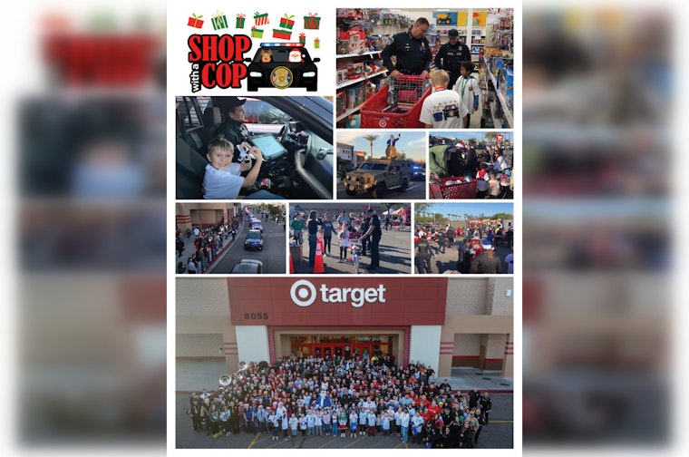 Peoria Police Brightens Holidays for Kids with Shopping Spree; Town Revels in Festive Cheer at Annual Holiday Festival