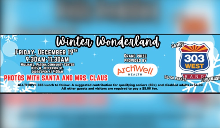 Peoria's William L. Patena Community Center to Host Winter Wonderland Event for Seniors