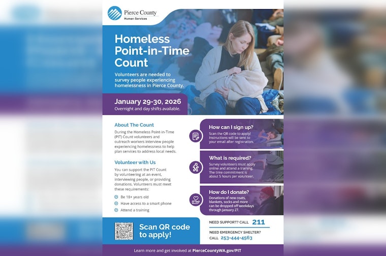 Pierce County Seeks Volunteers for Critical 2026 Homeless Count Amid Rising Homelessness Rates
