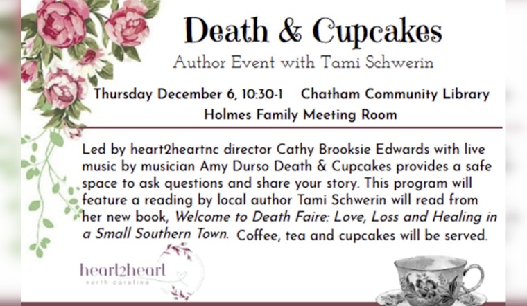 Pittsboro's Chatham Community Library to Host 'Death and Cupcakes' Event for Open Dialogue on Life and Loss