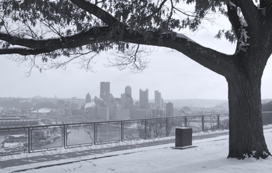 Pittsburgh Blanketed in Snow as Winter Weather Advisory Continues, Commuters Face Slippery Roads