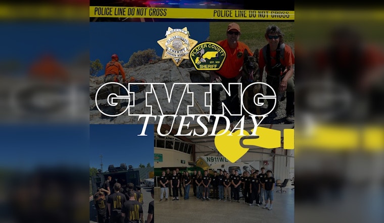 Placer County Sheriff's Office Expresses Gratitude for Community and Nonprofit Support this Giving Tuesday