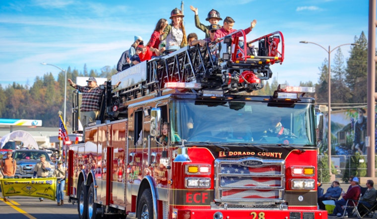 Placerville Embraces Holiday Cheer at 47th Annual Hangtown Christmas Parade with Local Firefighters