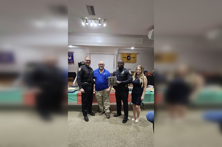 Plant City Officer Demarcus Smith Honored as Olin S. Wright Lodge's Officer of the Year