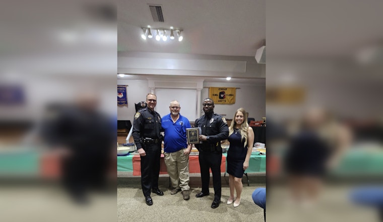 Plant City Officer Demarcus Smith Honored as Olin S. Wright Lodge's Officer of the Year
