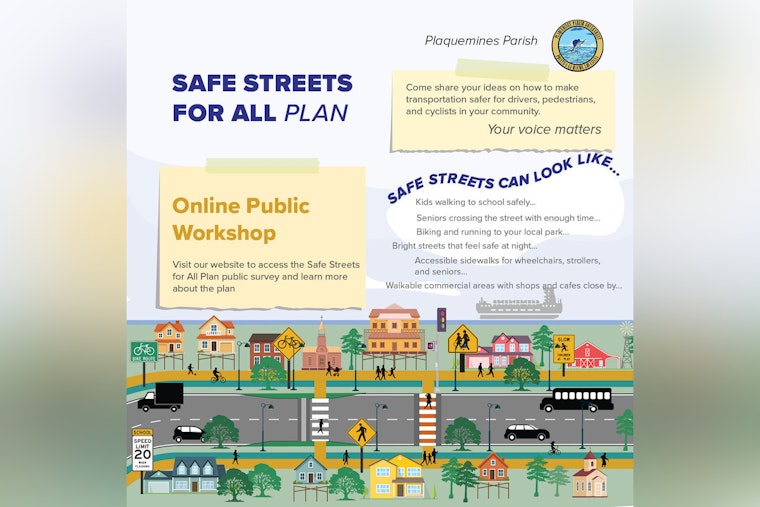 Plaquemines Parish Launches "Safe Streets for All Plan," Seeks Community Input on Road Safety