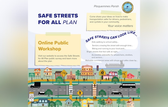 Plaquemines Parish Launches "Safe Streets for All Plan," Seeks Community Input on Road Safety
