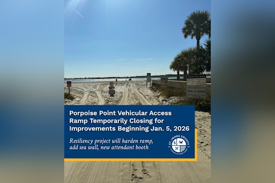 Porpoise Point Vehicular Access Ramp in St. Johns County to Close, with Detours to Vilano Beach During Resiliency Project