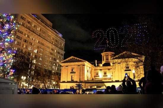 Portland Gears Up for a Dazzling New Year's Eve Drone Show and Dance Party at Pioneer Courthouse Square