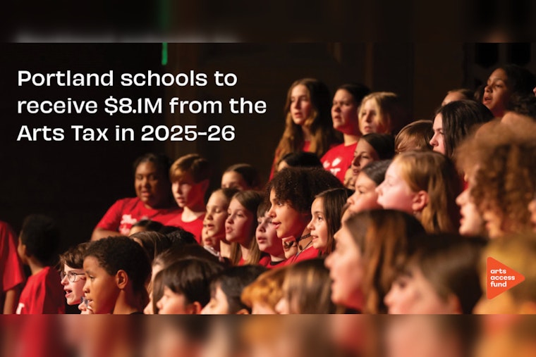 Portland Schools to Receive $8.1 Million for Arts Education from Arts Tax Fund in 2025-26